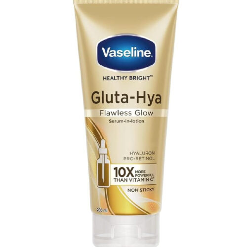 Vaseline Gluta-Hya Flawless Glow, 200ml, Serum-In-Lotion, Boosted With GlutaGlow, for Visibly Brighter Skin from 1st Use