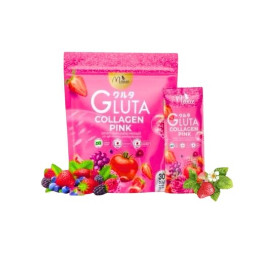 Manee Gluta Collagen Pink Anti-Aging Smooth Skin Supports Healthy