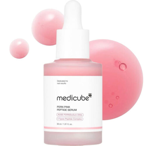 Medicube PDRN Pink Peptide Serum:Niacinamide&Peptide Formula for Hydration