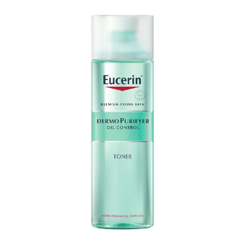 Eucerin DermoPurifyer Oil Control Facial Toner for Blemish & Acne-Prone Skin with Lactic Acid, Unclogs Pores, Prepares for Skin Care Products, Provides Intensive Cleansing, 200ml