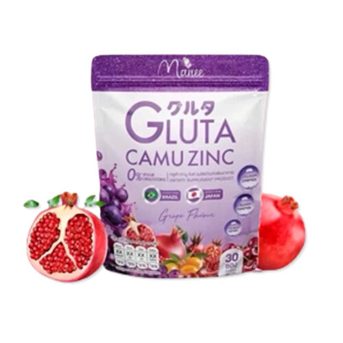 Manee Gluta Camu Zinc Anti-Aging Smooth Skin Supports Healthy 30 Sachets