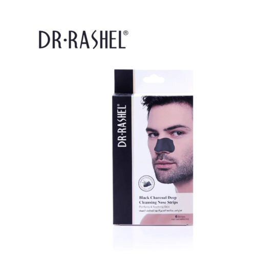Dr Rashel Black Charcoal Deep Cleansing Nose Strips for Purifying and Soothing Skin- 6 Strips