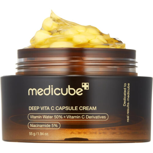 Medicube Deep Vitamin C Golden Capsule Moisturizer - Liposome for Wrinkles & Radiance