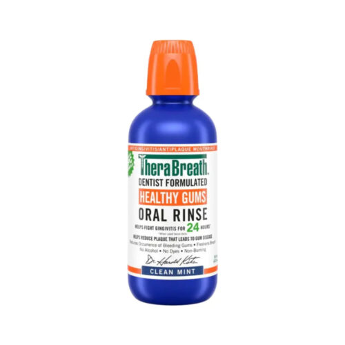 THEBREATHCO. The Breath Co Healthy Gums Gensives Sains, Periodontist Formulated 24-Hour Oral Rinse with CPC, Clean Mint,