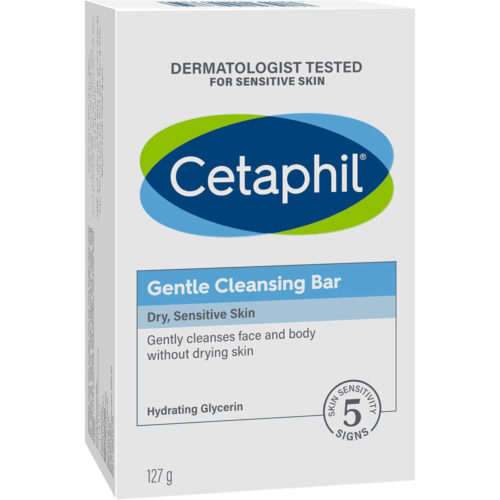 Cetaphil Gentle Cleansing Bar, Face & Body Wash for Men & Women, Dry to Normal Sensitive Skin