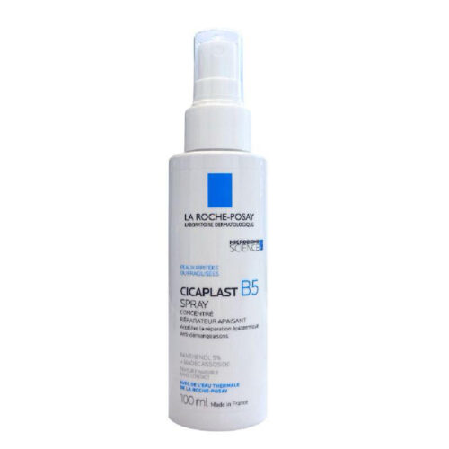 La Roche-Posay Cicaplast B5 Spray With Vitamin B5 Panthenol & Madecassoside, Hydrating Face Mist For Skin Barrier Repair, Soothing Touch-Free Face & Body Spray, Sensitive Skin & Dermatologist Tested