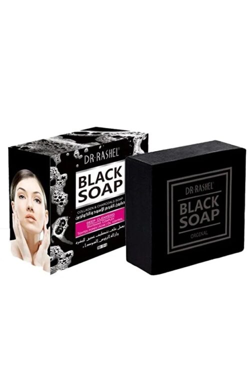 DR.RASHEL Collagen & Charcoal Black Soap